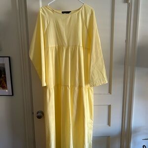 Elegant Yellow Women's Dress